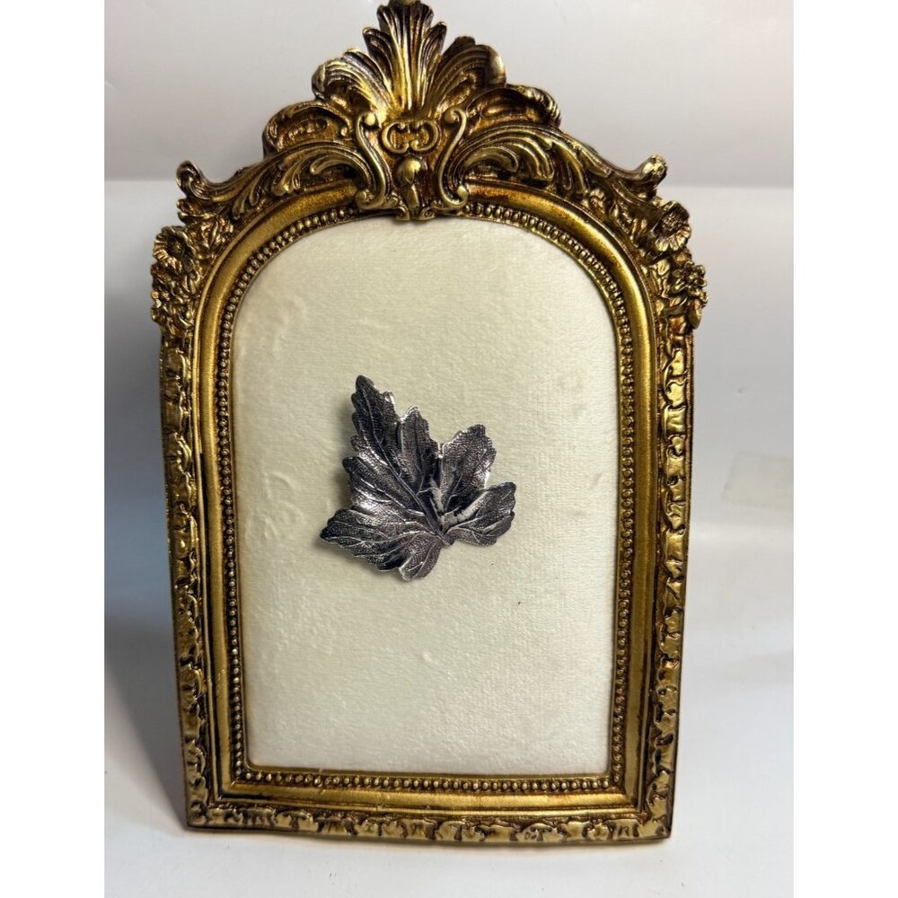 Vintage‎ Tiffany & Co Sterling Silver Leaf Brooch Mid Century Botanical 1.75”